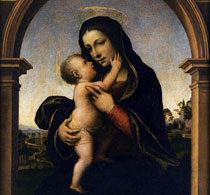 Альбертинелли Мариотто Мадонна с младенцем
