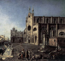 Альботто Франческо Вид на церковь Сан Джиованни
