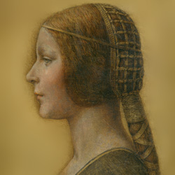 Леонардо да Винчи картина Портрет молодой невесты