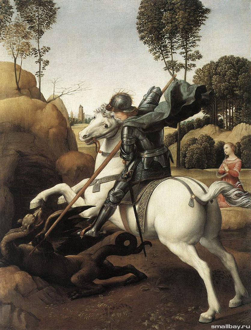 Рафаэль Битва святого Георгия с драконом