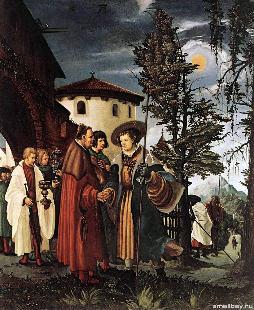 Альбрехт Альтдорфер Прощание святого Флориана с монастырем