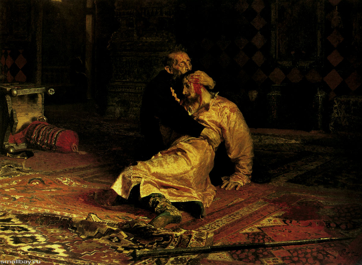 Иван Грозный и его сын Иван 16 ноября 1581 года Репин