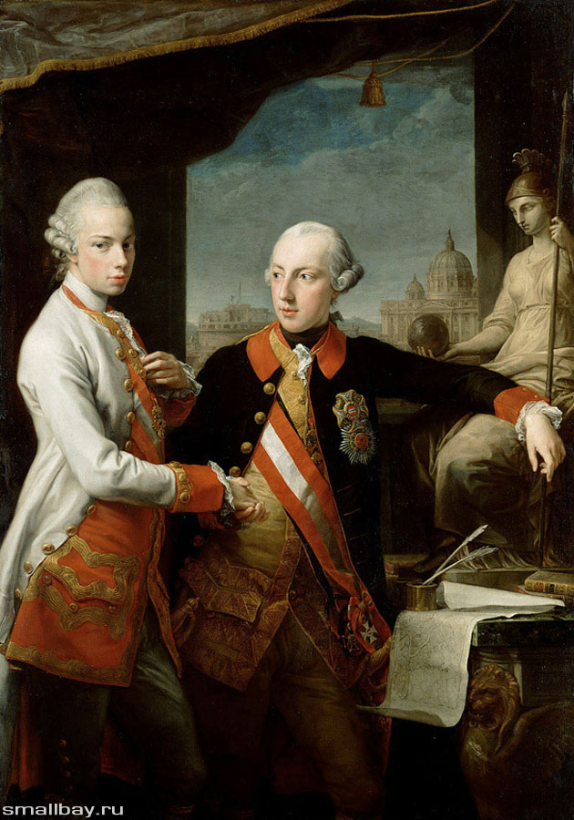 Батони Портрет императора Иосифа II и Леопольда Тосканского
