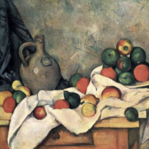 Сезанн Кувшин и чаша с фруктами