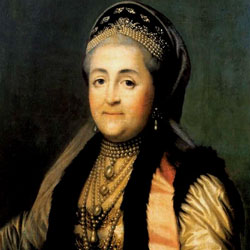 Вигилиус Портрет Екатерины II в шугае и кокошнике