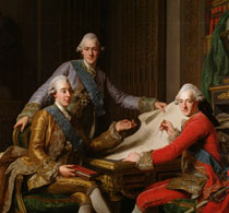 Рослин Король Швеции Густав III и его братья