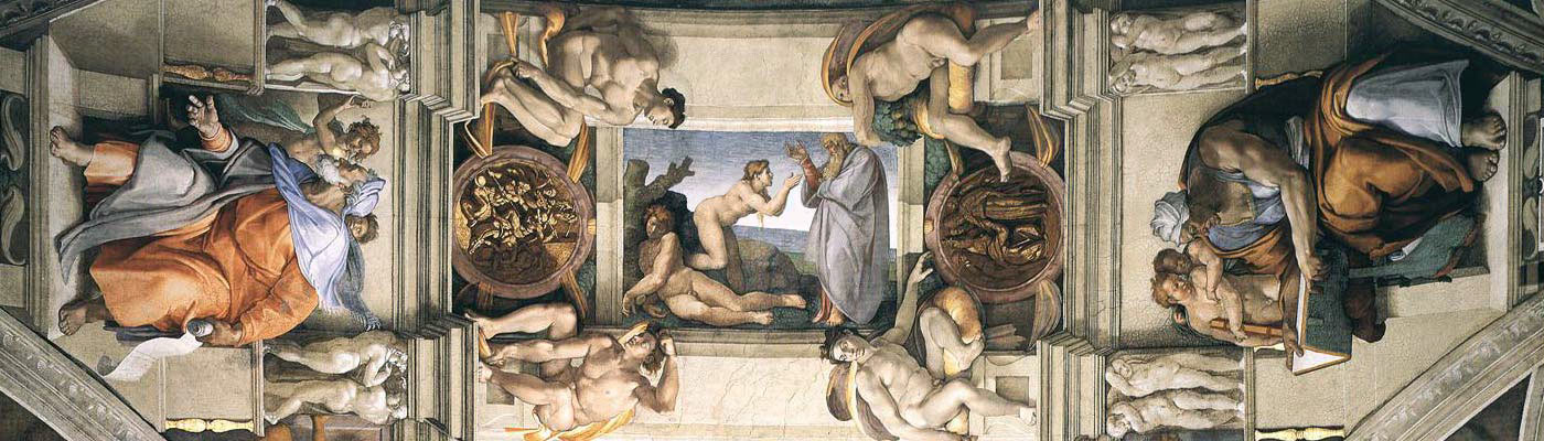 Микеланджело Фрагмент росписи Сикстинской капеллы