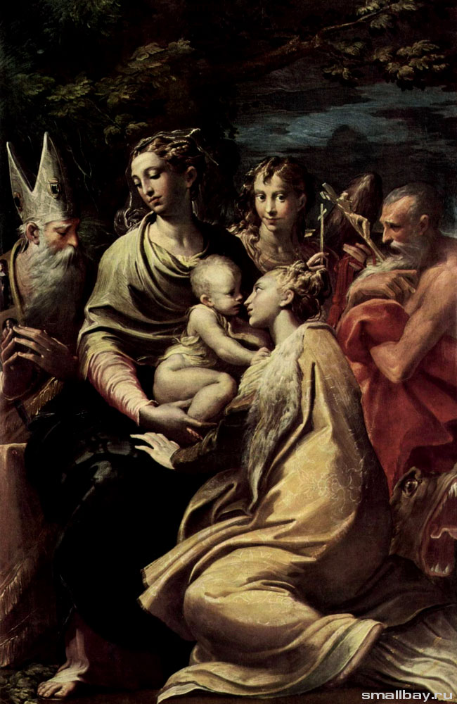 Пармиджанино Мадонна со святой Маргаритой и другими святыми