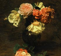 Фантен-Латур Розовые и белые розы