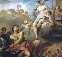 Натуар Венера заказывает Вулкану оружие для Энея