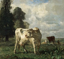 Труайoн Корова в поле