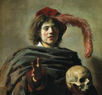 Халс Портрет юноши с черепом