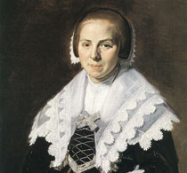 Халс Портрет женщины с веером