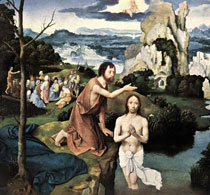 Патинир Крещение Христа