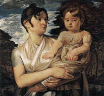 Рунге Жена художника с ребенком
