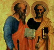 Мазолино да Паникале Апостолы Петр и Павел