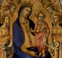 Никколо ди Сер Соццо Мадонна с младенцем и четырьмя святыми
