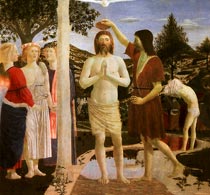 Пьеро делла Франческа Крещение Христа