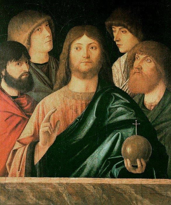 Карпаччо Спаситель и четыре апостола