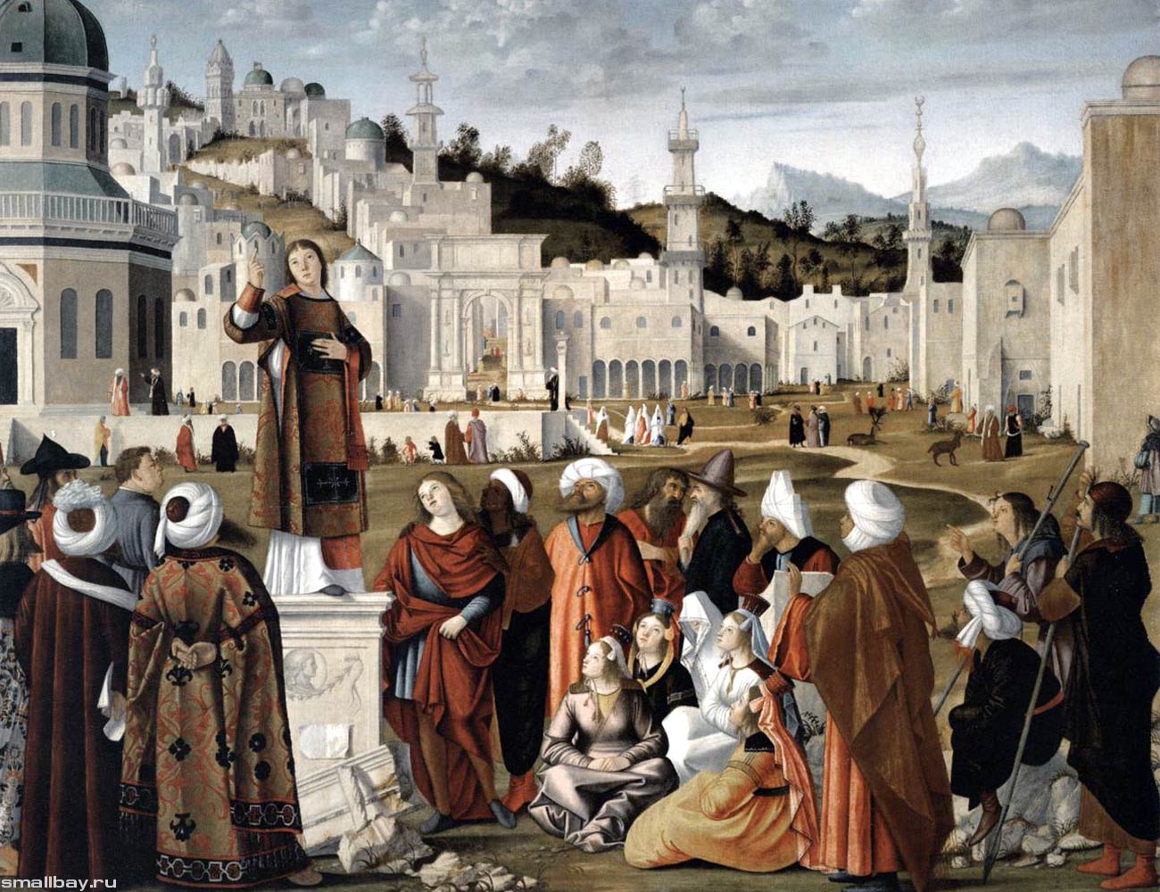 Карпаччо Проповедь святого Стефана перед воротами Иерусалима