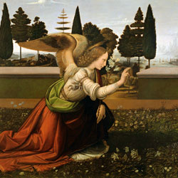 Леонардо да Винчи картина Благовещение