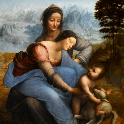 Леонардо да Винчи Святая Анна и Мария