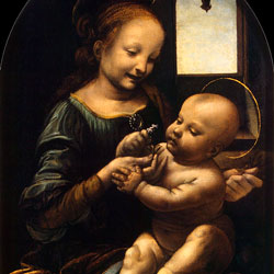 Леонардо да Винчи картина Мадонна Бенуа