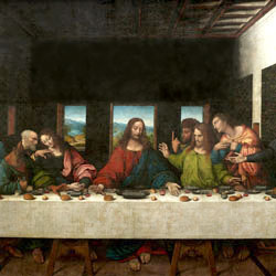 Леонардо да Винчи Тайная вечеря Копия фрески
