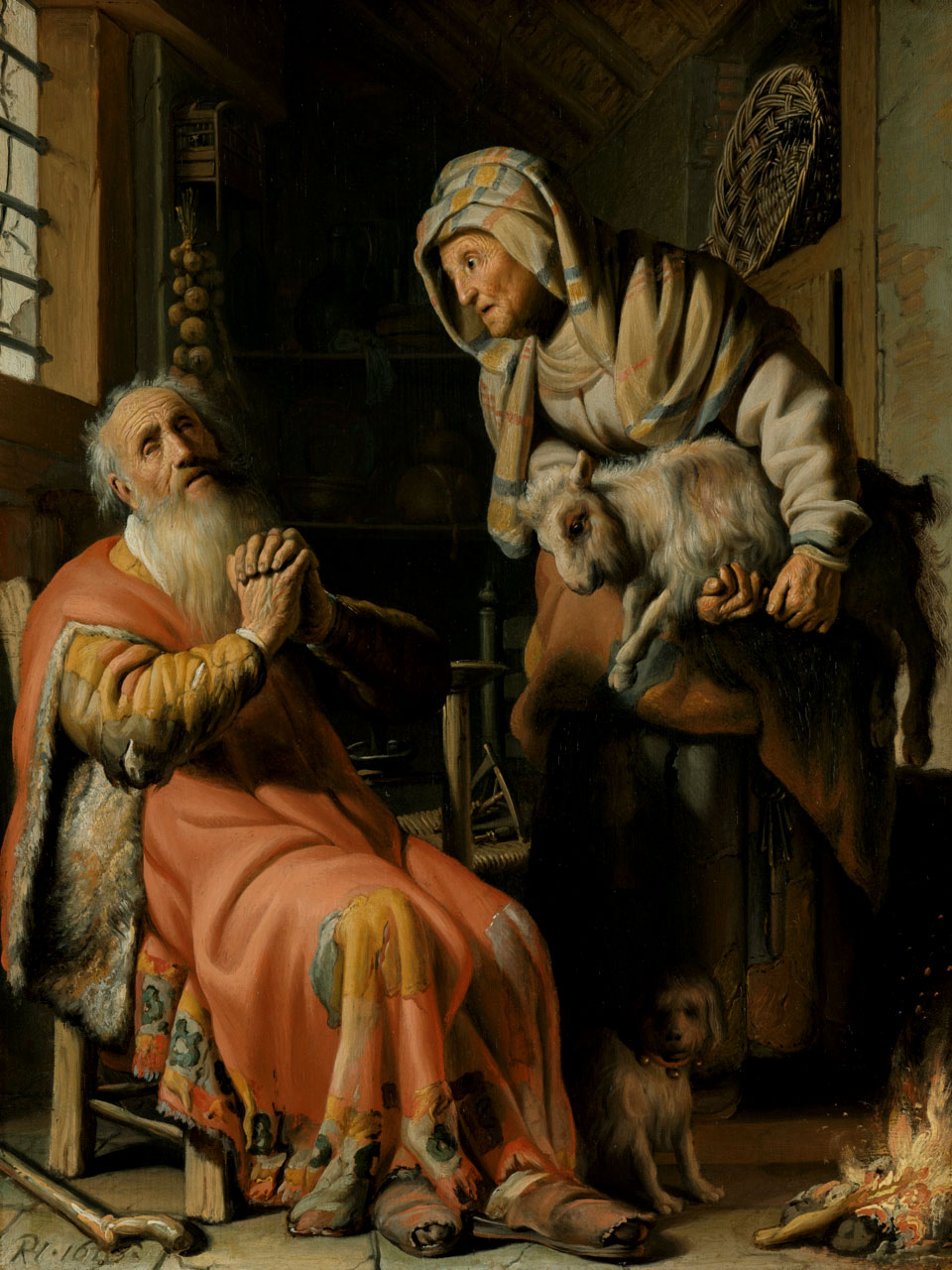 Рембрандт Товит подозревает Анну в воровстве