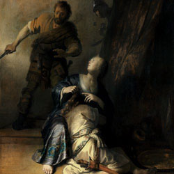 Рембрандт Самсон с Далилой