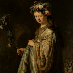 Рембрандт Саския в образе Флоры
