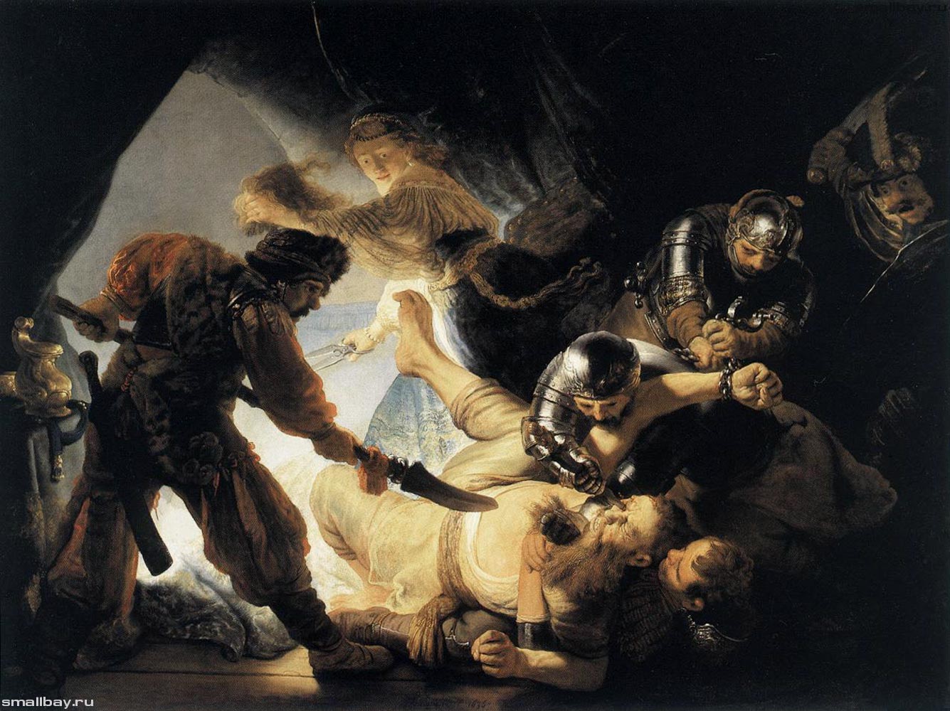 Рембрандт Ослепление Самсона