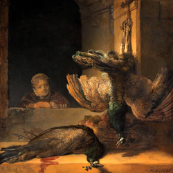 Рембрандт Натюрморт с павлинами