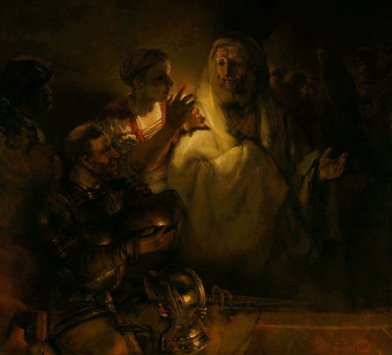 Рембрандт Отречение апостола Петра