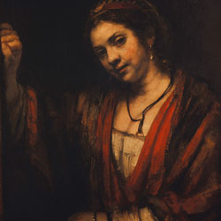 Рембрандт Женщина у окна