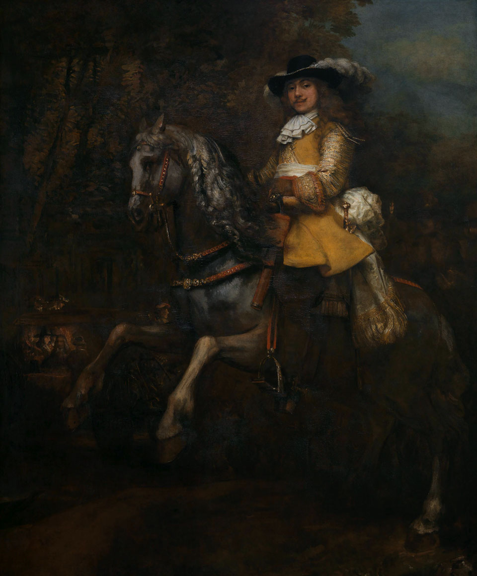 Рембрандт Фредерик Рил на коне