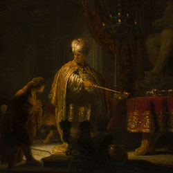 Рембрандт Даниил и персидский царь Кир пред идолом Баала