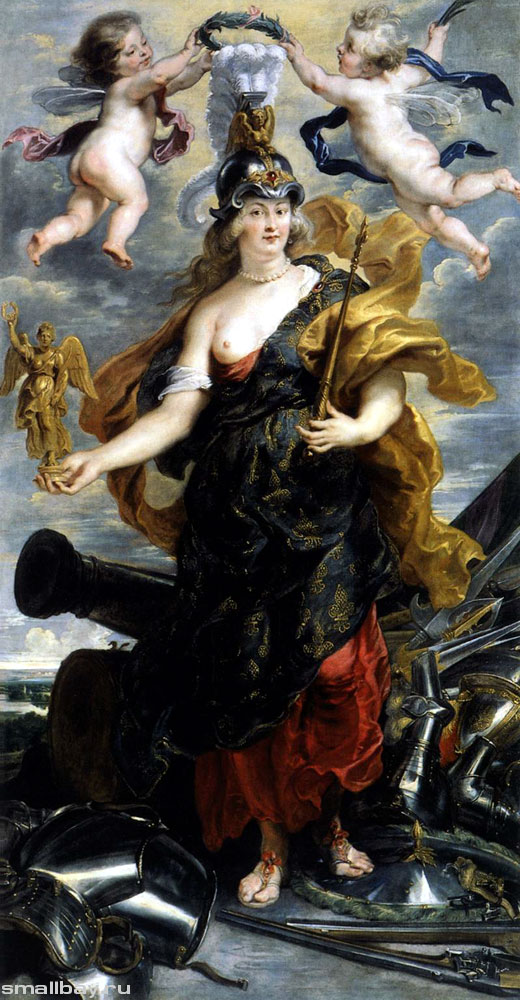 Рубенс Мария Медичи в образе Беллоны