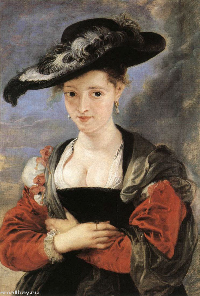 Рубенс Портрет дамы в соломенной шляпке