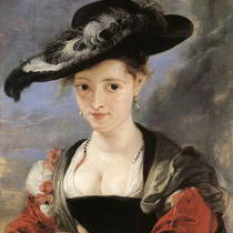 Рубенс Портрет дамы в соломенной шляпке