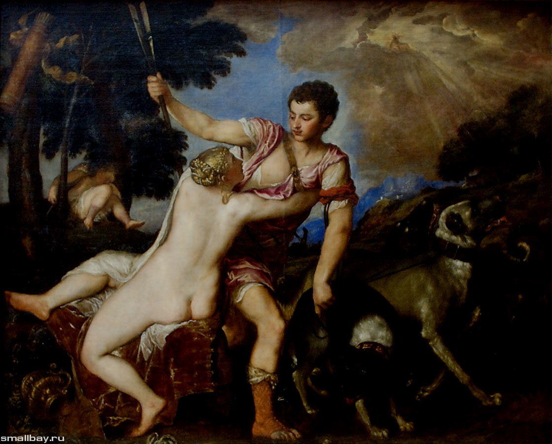 Тициан Венера и Адонис