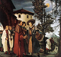 Альтдорфер Прощание святого Флориана с монастырем
