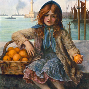 Герберт Шмальц картина Маленькая рыжая девочка