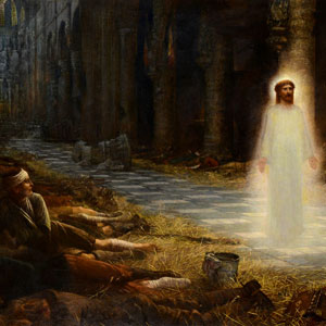 Герберт Шмальц картина Видение раненому воину