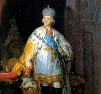 Боровиковский Павел I в белом далматике