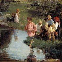 Прянишников Дети на рыбалке