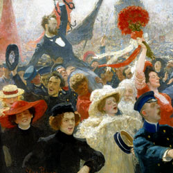 Репин Манифестация 17 октября 1905 года