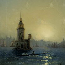 Айвазовский Леандрова башня в Константинополе