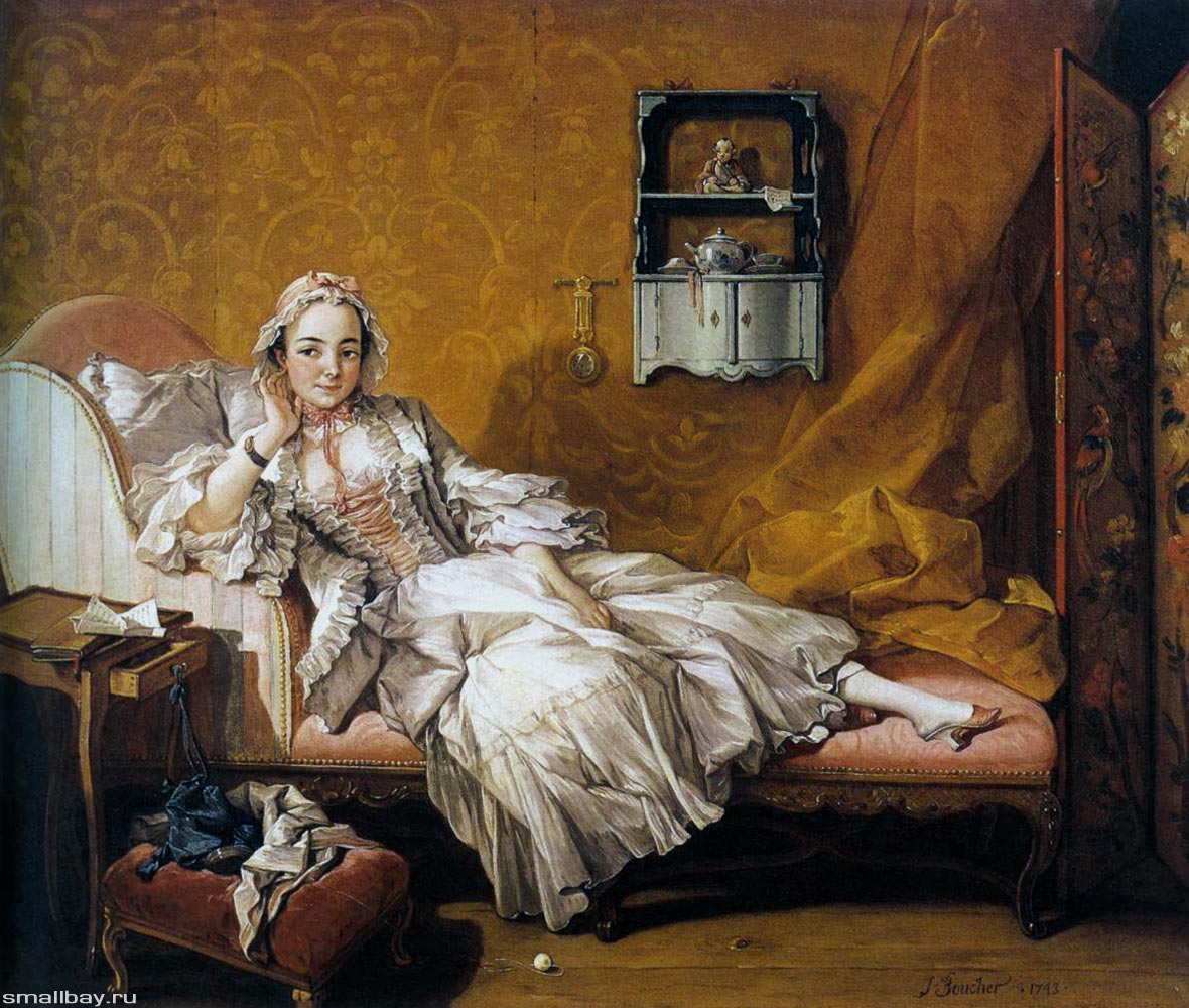 Буше Портрет жены художника Мари-Жанне Бюзо