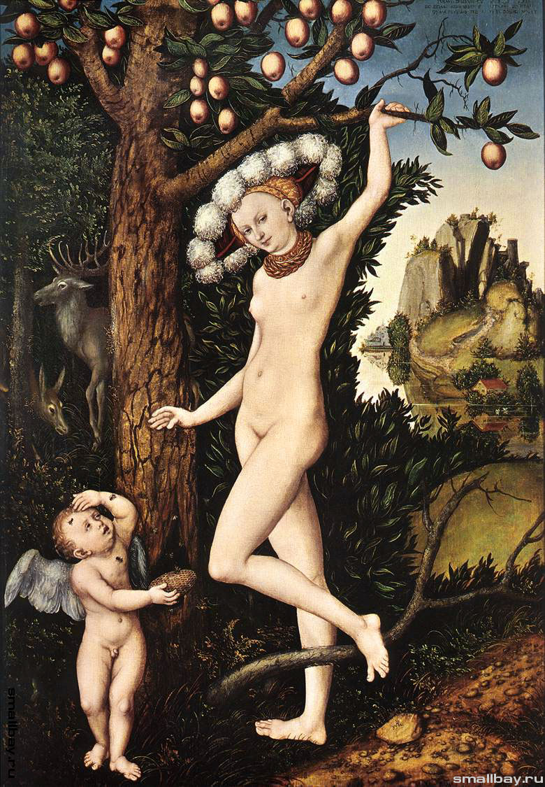 Лукас Кранах Обиженный Амур и Венера